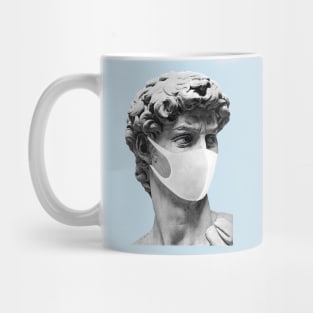 Statue of David in quarantine Mug